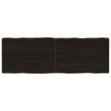 Cumpara ieftin Blat masă, 140x50x4 cm, gri, lemn stejar tratat contur organic