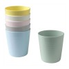 Set 6 pahare, 230 ml, plastic, maxim 100 C, Multicolor