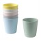 Set 6 pahare, 230 ml, plastic, maxim 100 C, Multicolor