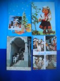 HOPCT LOT NR 1125 -IP-CRACIUN-COLINDATORI-COSTUM-4 CARTI POSTALE-CIRCULATE, Circulata, Printata