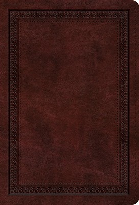 ESV Large Print Compact Bible (Trutone, Mahogany, Border Design) foto