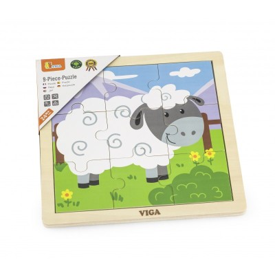 Puzzle din 9 piese mari - oaie, Viga foto