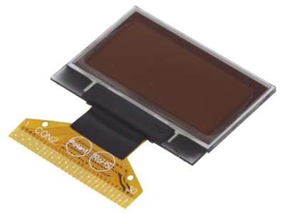 Afișaj OLED Grafic 1 128x64 Galben 26,7x19,26mm foto