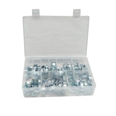 Trusa 175 coliere metalice cu urechi, 5-27mm, pentru fixarea furtunurilor si tuburilor