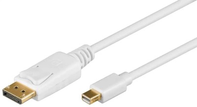 Cablu mini DisplayPort mDP tata la DP tata 1m alb Goobay 52858 foto