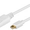 Cablu mini DisplayPort mDP tata la DP tata 1m alb Goobay 52858