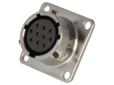 Conector Circular cu Flanșă pentru Montaj pe Panou PT02A1210S023