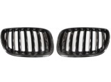 Grila radiator masca fata Bmw X5 (E53), 05.2003-10.2006, montare stanga+dreapta, vopsit negru lucios; Tip M-Performance; Tuning, B-Series