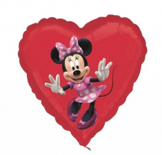 Balon folie inima Minnie - 45cm, Amscan 22944 foto