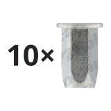 Set 10 piulita fixare Alfa Romeo 147, 156, 159, 164, 166, Brera, Chrysler, Fiat Bravo, Doblo, Fiorino, Opel, Seat Altea, Arona, Ibiza, Leon, Tarraco,