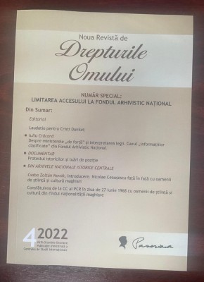 Noua revistă de drept al omului 4/2022 foto