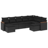 Cumpara ieftin Patio Sofa Set 9-Locuri Black