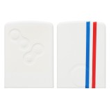 Husa Cheie Auto pentru Renault - 4 Butoane - Keyless Go, kwmobile, Silicon, Alb, 54808.03