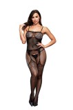 CROTCHLES JACQUARD BODYSTOCKING BAC5004BLK - OS, Baci