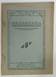 SOLIDARITATEA , ORGANUL ASOCIATIEI INVATATORILOR DIN JUDETUL SOROCA , nr. 1-2 , 1939