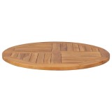 VidaXL Blat de masă rotund, 80 cm, lemn masiv de tec, 2,5 cm