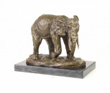 Elefant - statueta din bronz pe soclu din marmura VG-63, Animale