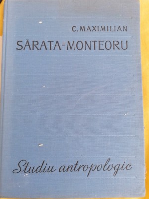 SARATA - MONTEORU - Studiu antropologic - C.Maximilian (1962, antropologie) foto