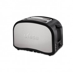 Prajitor de paine Ufesa TT7985 Optima 6 trepte 2 felii 800W Inox / Negru foto