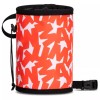 Saculet creta Mammut Gym Print Chalk Bag rosu, fleece, ajustabil, alpinism