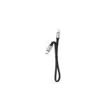 Cablu Dudao 20W USB-C și Lightning PD de 0,23 m (negru)