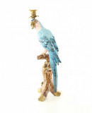 Sfesnic papagal din portelan cu bronz NN-16, Decorative