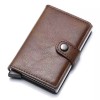 Portofel carduri JustZEN protectie RFID, compact, piele PU, pop-up, slim, pentru barbati