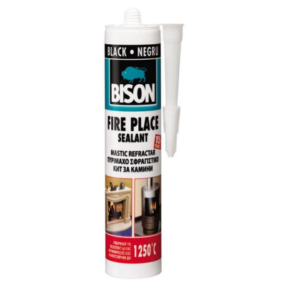 Mastic refractar rezistent la temperaturi ridicate, BISON Fire Place Sealant foto