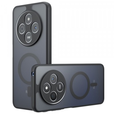 Husa MagSafe pentru Xiaomi Redmi 14C, Techsuit, PureFrost, Neagra foto