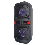 Boxa A48, 50 W, Lumini LED RGB, Bluetooth, SD, USB, Radio, Microfon si telecomanda, Lige