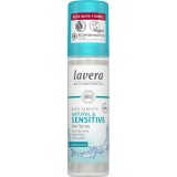 Lavera Deo Spray Sensitiv cu Aloe Vera Bio, Fara Alcool, Fara Saruri Aluminiu, Vegan, 75ml, Protectie 48h