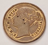 Marea Britanie, jeton Regina Victoria , 1830