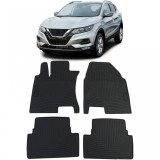 Set Premium de Covorase din Cauciuc pentru Podea Negru pentru Nissan Qashqai J10 JJ10 07-16 Performance AutoTuning