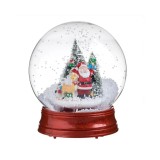 Cumpara ieftin Glob de Zapada Mos Craciun, Ren, Brazi, Muzica si Zapada, LED, 23 cm, General