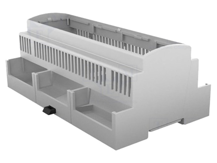 Carcasă șină DIN gri 9 module