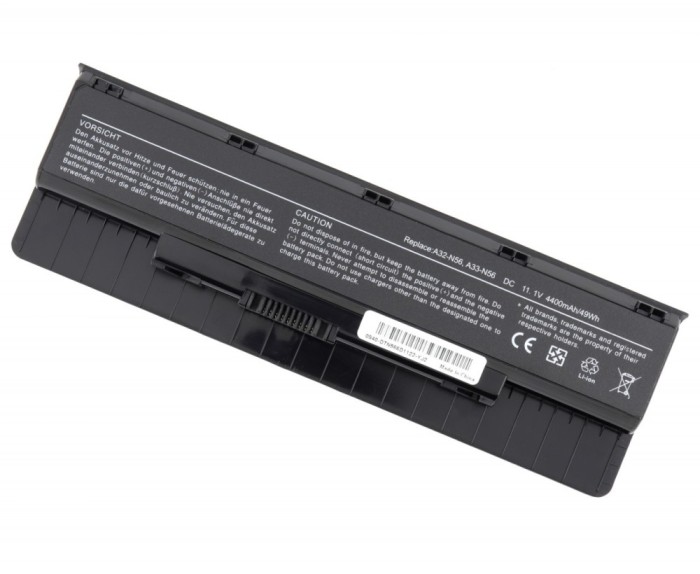 Baterie AsusN76VJ 4400 mAh/49Wh, N76VJ-DH71 4400 mAh/49Wh, N76VJ-FH71 4400 mAh/49Wh, N76VJ-T4016H 4400