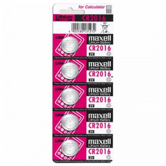 Baterie Buton de Litiu Maxell CR-2016 3 V (5 pcs) foto