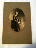 D- Fotografie veche portret femeie in varsta, din 1910
