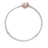 Brățară Pandora Moments din argint - PANDORA Rose Heart - 20 cm