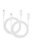 2 bucăți Cablu USB C la Lightning 2M Cablu de &icirc;ncărcare iPhone Certificat Apple MFi &Icirc;ncărcare rapidă USB C pentru