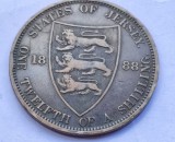 313. Moneda Jersey 1/12 Shillings (&quot;Penny&quot;) 1888 (Tiraj 120.000 buc), Europa