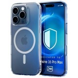 Husa de protectie 3mk MagCase pentru iPhone 16 Pro Max Transparent