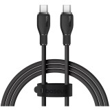 Cablu alimentare si date Baseus Pudding, Fast Charging Data Cable pt. smartphone, USB Type-C la USB Type-C 100W, 2m, negru
