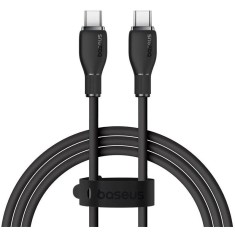 Cablu alimentare si date Baseus Pudding, Fast Charging Data Cable pt. smartphone, USB Type-C la USB Type-C 100W, 1.2m, negru