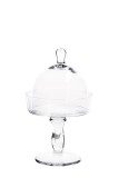 Cumpara ieftin Platou cu cupola sticla transparenta 14 x 25 cm