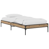 vidaXL Cadru de pat Stejar artizanal 80 x 200 cm Lemn prelucrat 8009135