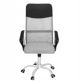 Scaun de birou ergonomic cu reglaj pe inaltime, material tip mesh si ecopiele, 58x60x117 cm, gri Household NewTrend
