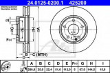 Disc frana MERCEDES A-CLASS (W176) (2012 - 2016) ATE 24.0125-0200.1