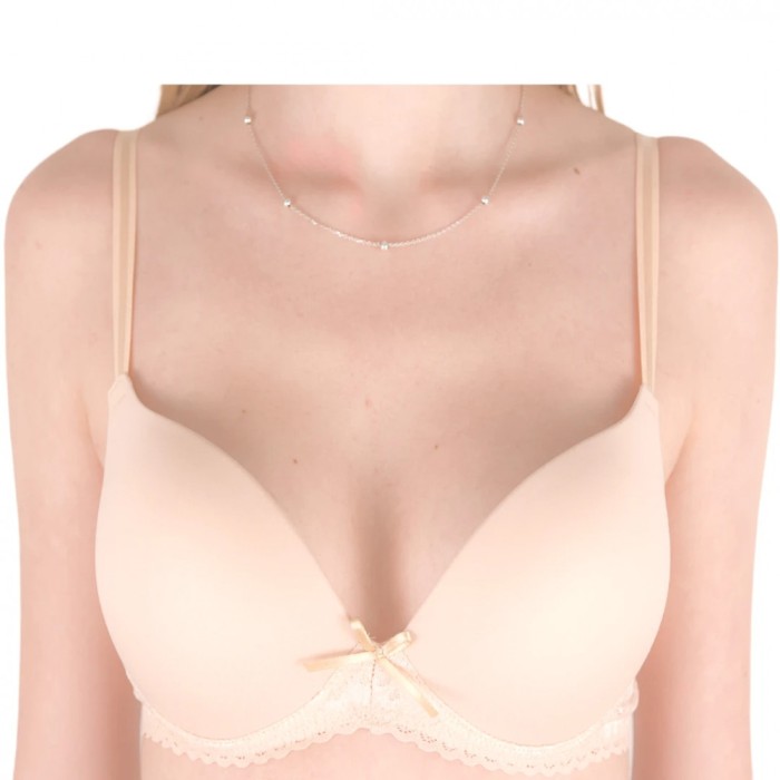 Sutien Push-Up cu Cupă Preformată S112 - Bej - 85B