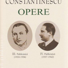 Pompiliu Constantinescu. Opere (Vol.III+IV) - Hardcover - Academia Română, Pompiliu Constantinescu - Fundația Națională pentru Știință și Artă